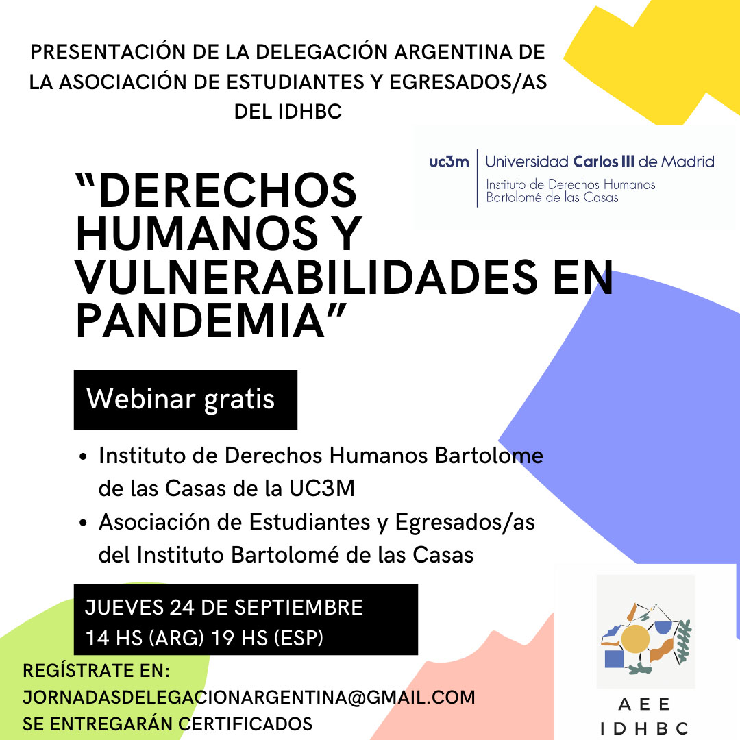 WEBINAR “DERECHOS HUMANOS, VULNERABILIDADES Y PANDEMIA”